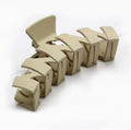 Large Zig zag Hair Clips - ASH MOCHA-158443 OS